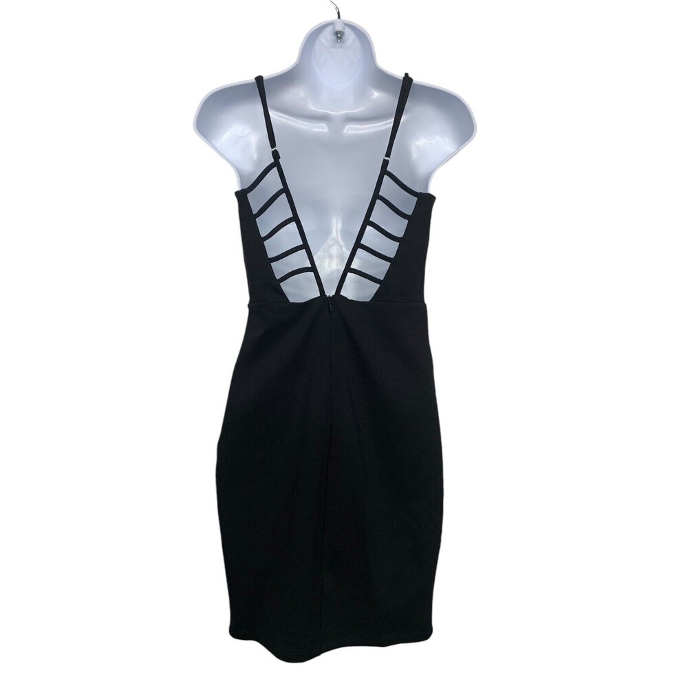 Lulu's Women's size S Black So Good Cut Out Sleeveless Bodycon Dress - Picture 8 of 11